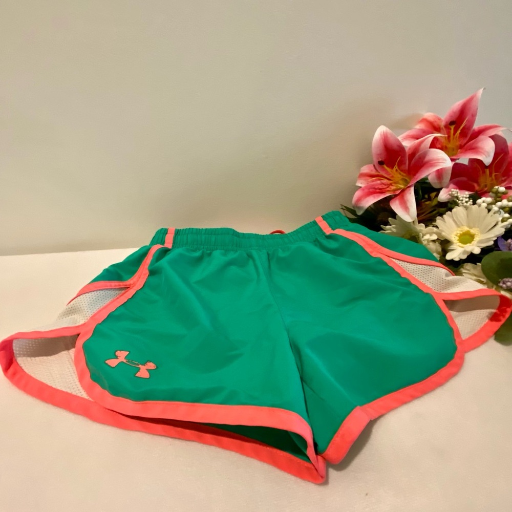 Under Armour Athletic Green Pink Shorts